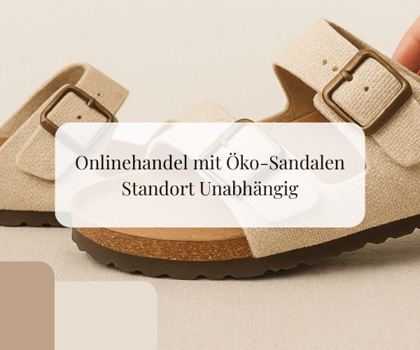 Onlinehandel mit Öko-Sandalen