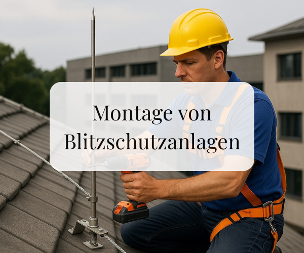 Montage von Blitzschutzanlagen